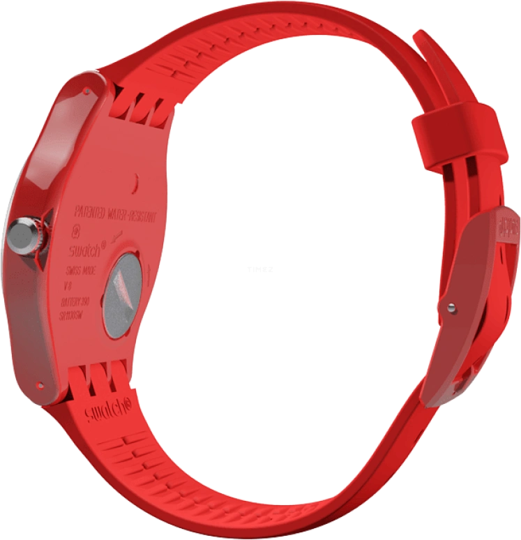 Swatch,Originals 41mm,41mm,Plastic,Red,SUOR106