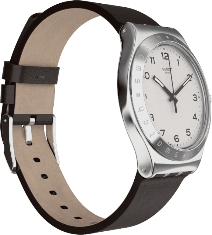 Swatch,IRONY 42.70mm,42.70mm,Stainless Steel,Silver White,YWS101
