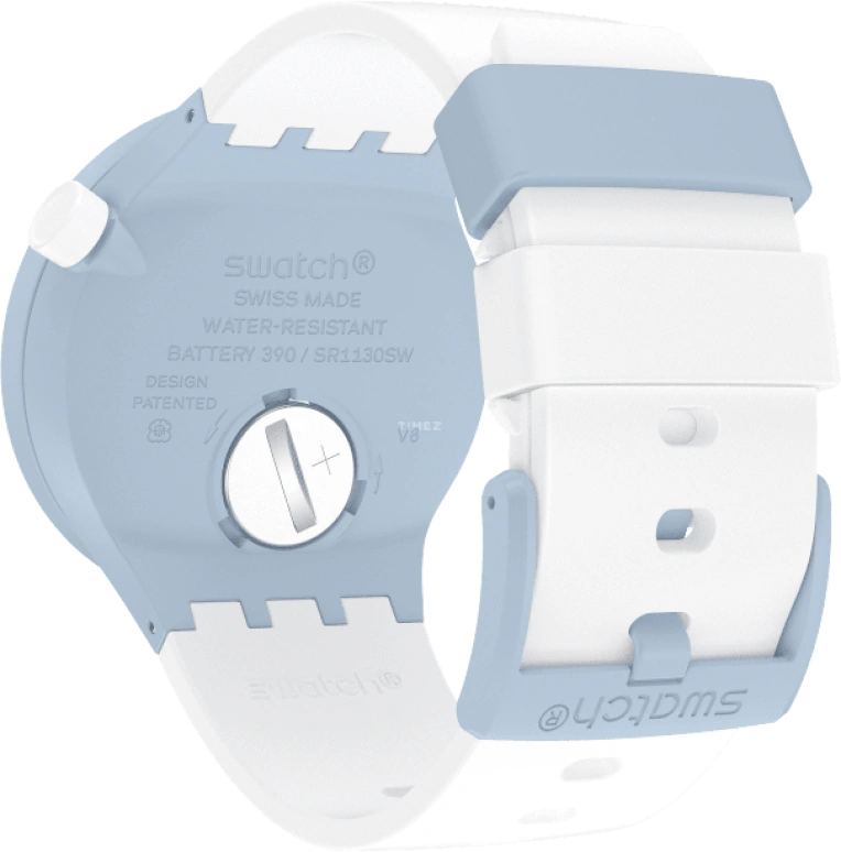Swatch,THE BOLD 47mm,47mm,Bioceramic,Ceramic,White,SB03N101