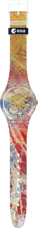 Swatch,Originals 41mm,41mm,Plastic,Multi-Color,Transparent,Quartz,Round,Transparent,SUOK147,SUOK147-036
