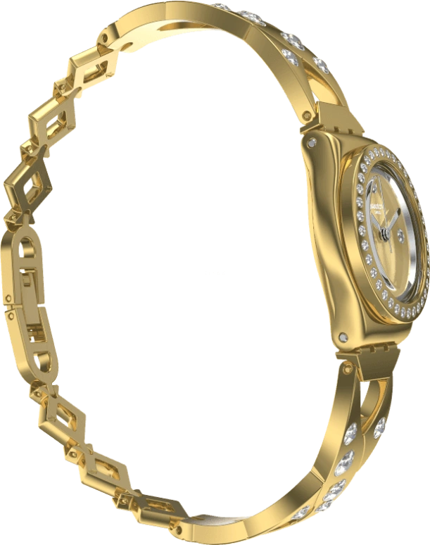 Swatch,IRONY 25mm,25mm,Gold,YSG164G
