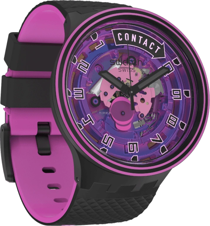 Swatch,Other 47mm,47mm,Sapphire,Crystal Glass,SB01B126