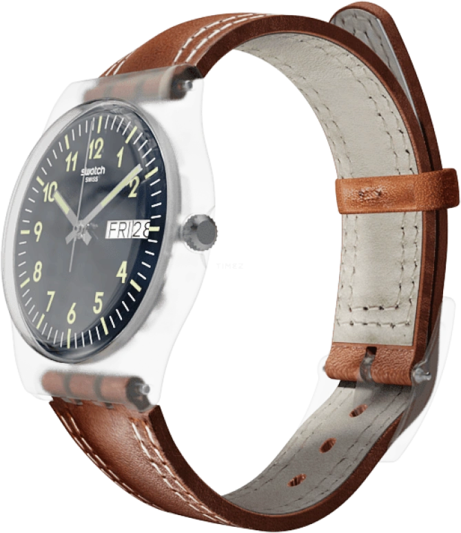 Swatch,Originals 34mm,34mm,Plastic,Blue,GE709