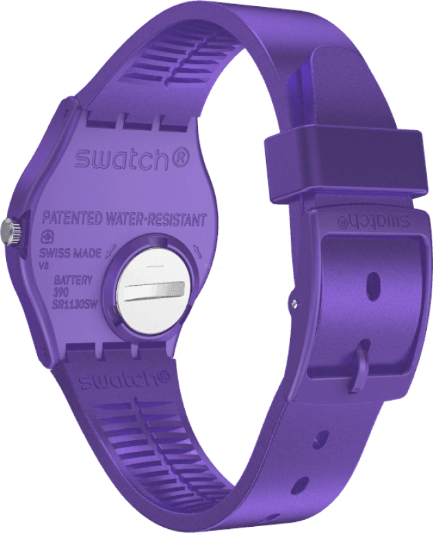 Swatch,Originals 34mm,34mm,Plastic,Purple,GV402