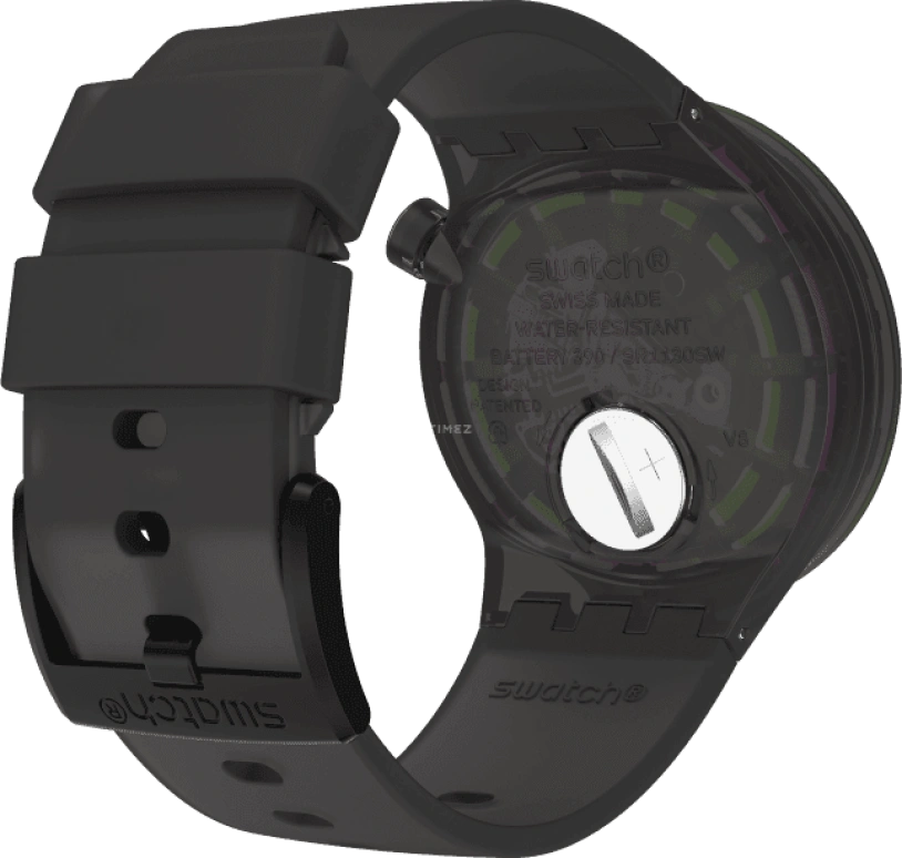 Swatch,THE BOLD 47mm,47mm,Plastic,Purple,SO27B113