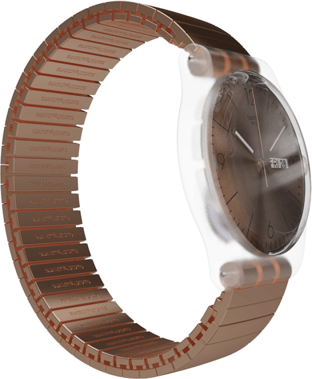 Swatch,Originals 41mm,41mm,Plastic,Gold,SUOK707