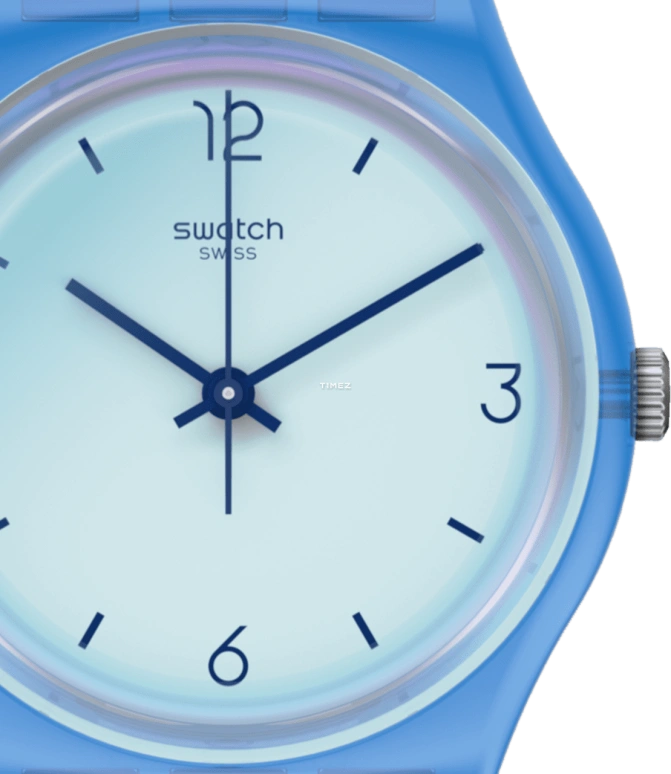 Swatch,Other 34mm,34mm,Plastic,Blue,Quartz,Round,GS165