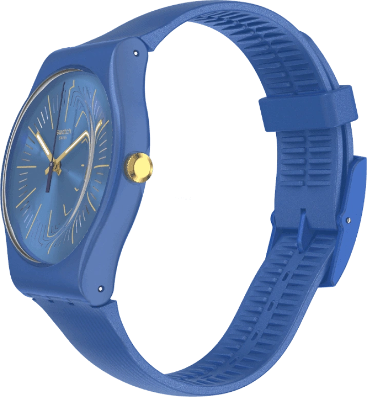Swatch,Originals 41mm,41mm,Plastic,Blue,SUON143