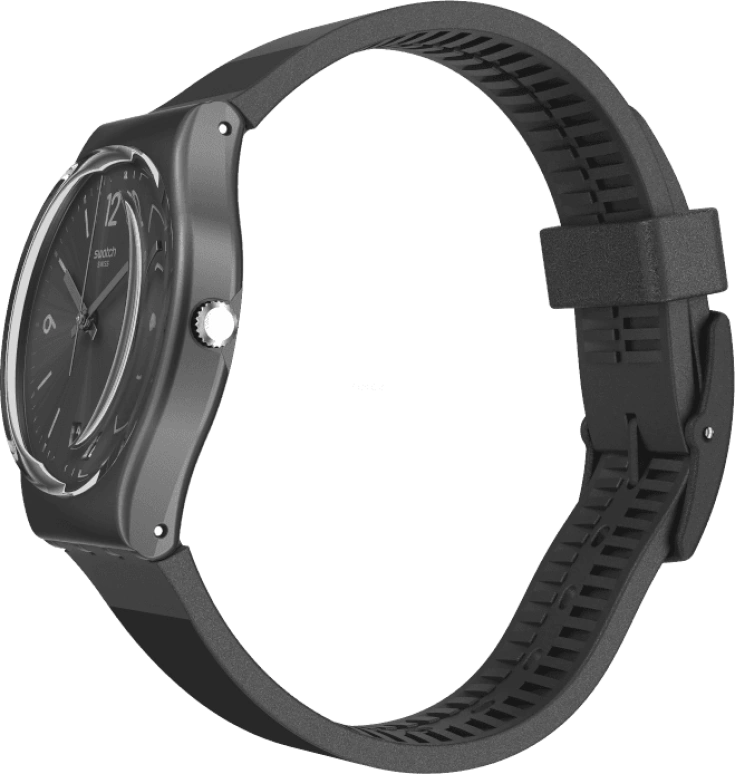 Swatch,Originals 34mm,34mm,Plastic,Black,Quartz,Round,GB430