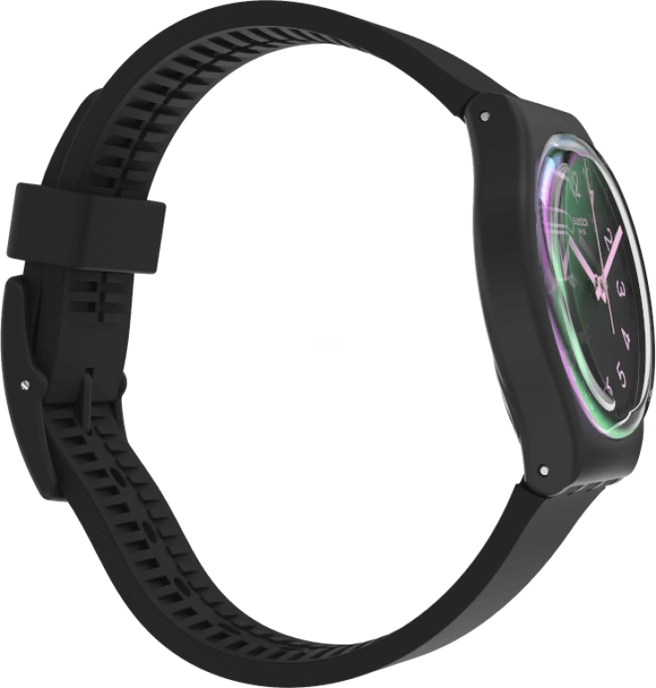 Swatch,Originals 34mm,34mm,Plastic,Black,Closed,GB330