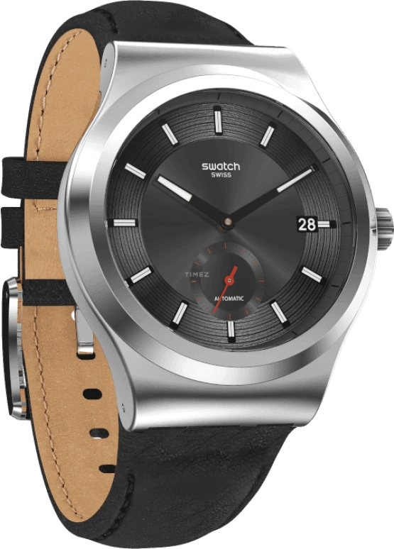 Swatch,IRONY 42mm,42mm,Black,Open,SY23S400