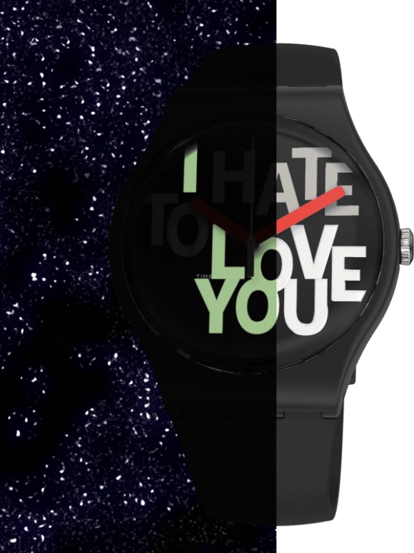 Swatch,Originals 41mm,41mm,Plastic,Black,Closed,SUOB185