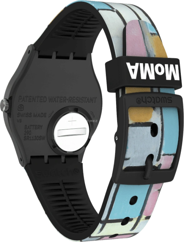 Swatch,Originals 34mm,34mm,Plastic,Pink,Closed,GZ350
