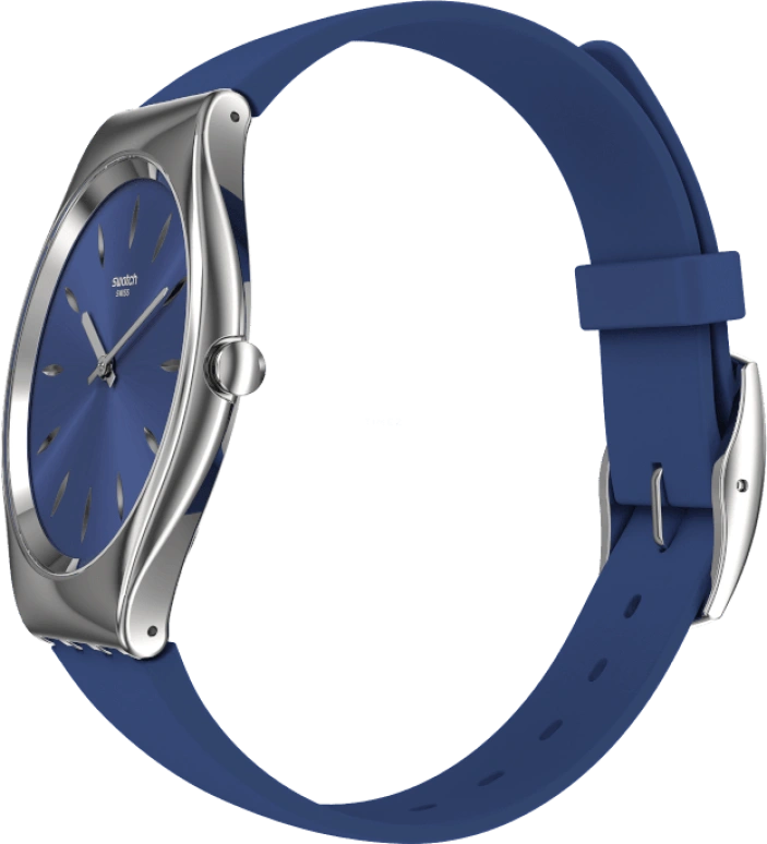 Swatch,SKIN 38mm,38mm,Blue,Sapphire,Crystal Glass,SYXS132