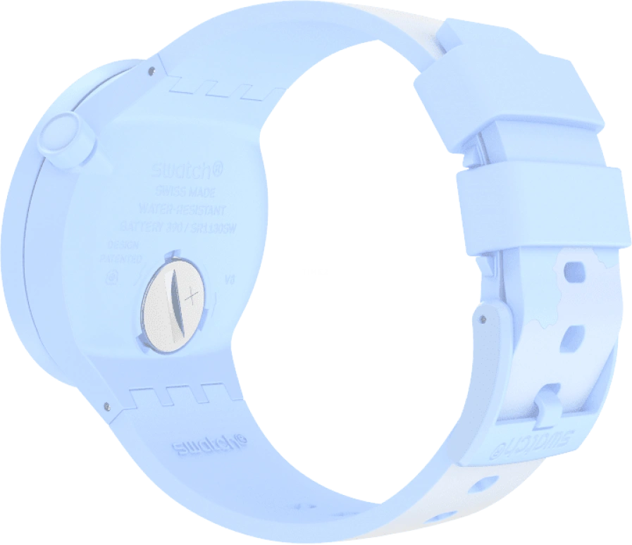 Swatch,THE BOLD 47mm,47mm,Bioceramic,Ceramic,Blue,Sapphire,Crystal Glass,SB03N102