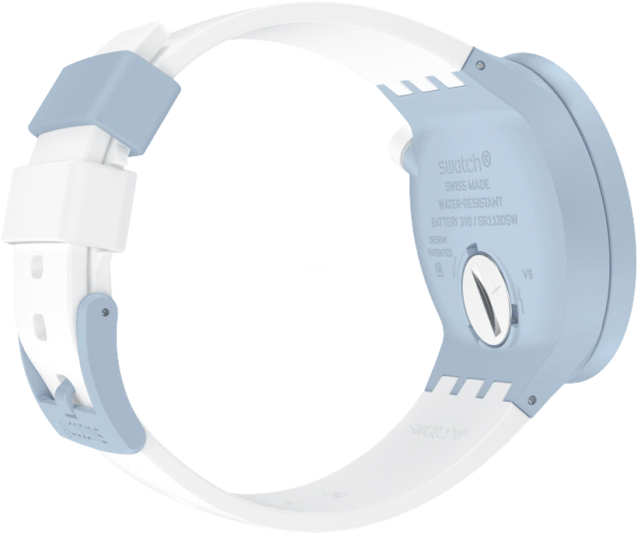 Swatch,THE BOLD 47mm,47mm,Bioceramic,Ceramic,White,SB03N101