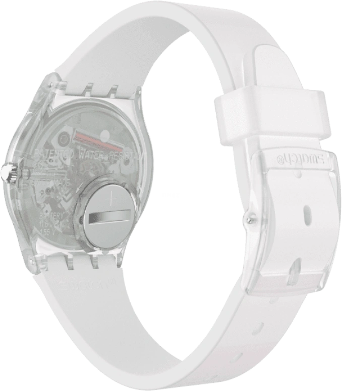 Swatch,Originals 34mm,34mm,Plastic,Pink,Green,Sapphire,Crystal Glass,GE714