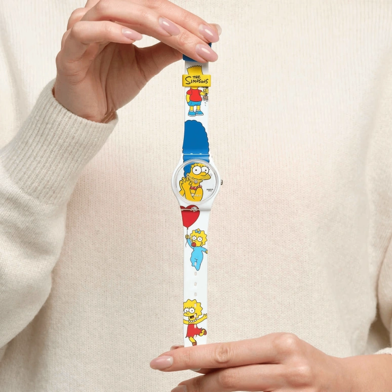 Swatch,Originals 34mm,34mm,Bio-sourced,White,Quartz,Sapphire,Crystal Glass,Round,SO28Z116