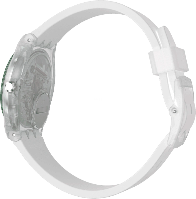 Swatch,Originals 34mm,34mm,Plastic,Pink,Green,Sapphire,Crystal Glass,GE714