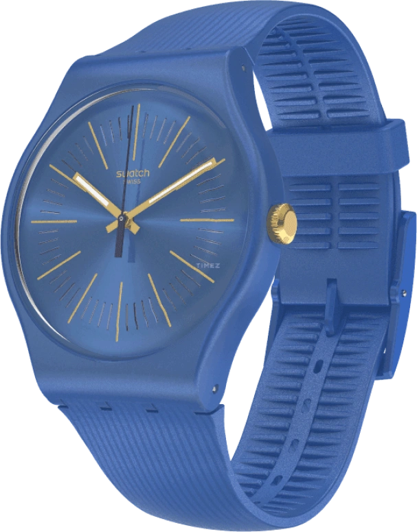 Swatch,Originals 41mm,41mm,Plastic,Blue,SUON143