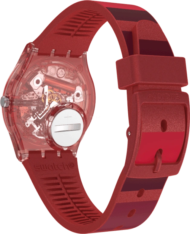 Swatch,Originals 34x39.20mm,34x39.20mm,Plastic,Red,GR406