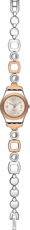 Swatch,IRONY 25mm,25mm,Stainless Steel,Cream,Quartz,Round,Silver,YSS234G