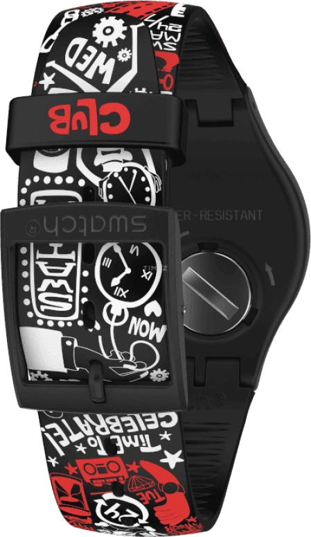 Swatch,Originals 41mm,41mm,Plastic,Black,SUOZ322