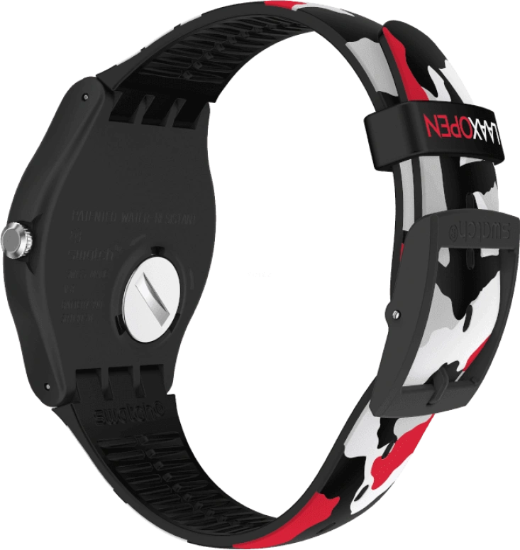 Swatch,Originals 41mm,41mm,Plastic,Black,SUOB714C