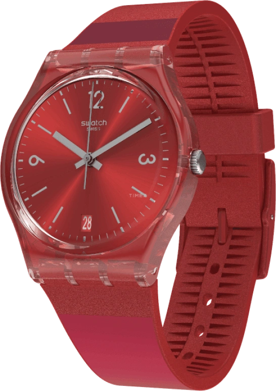 Swatch,Originals 34x39.20mm,34x39.20mm,Plastic,Red,GR406