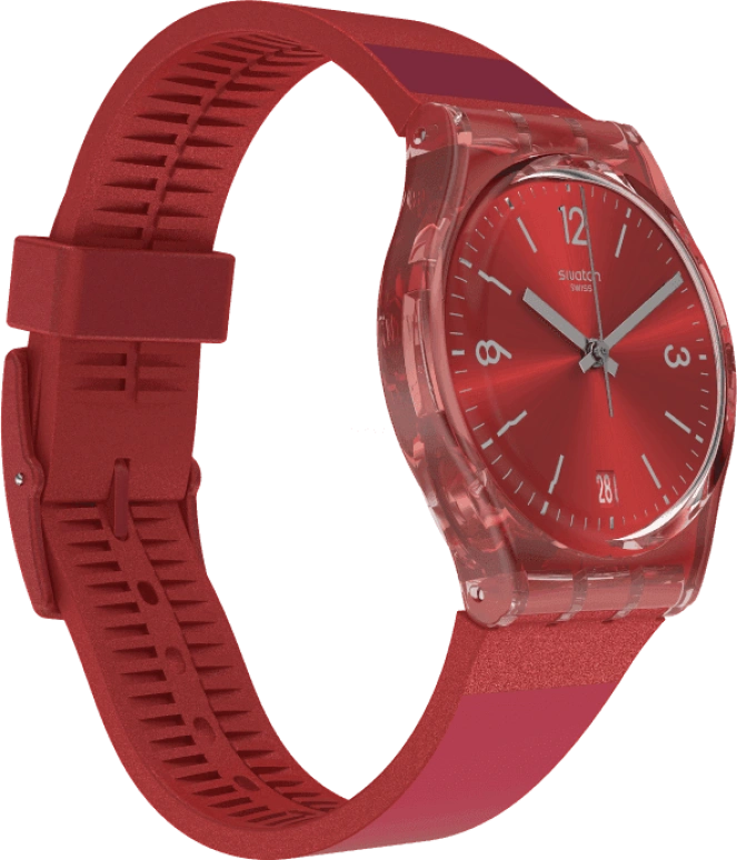 Swatch,Originals 34x39.20mm,34x39.20mm,Plastic,Red,GR406