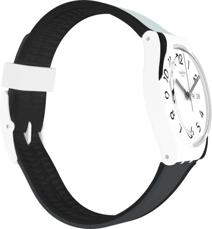 Swatch,Originals 34mm,34mm,Plastic,White,GW711