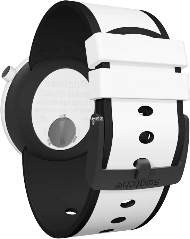 Swatch,Originals 45mm,45mm,Plastic,White,Quartz,Round,PNW100