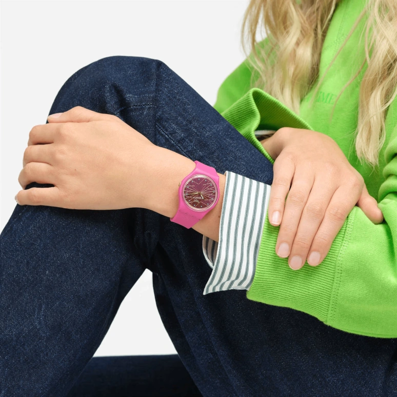 Swatch,Originals 34mm,34mm,Bio-sourced,Pink Red,Quartz,Round,SO28P110