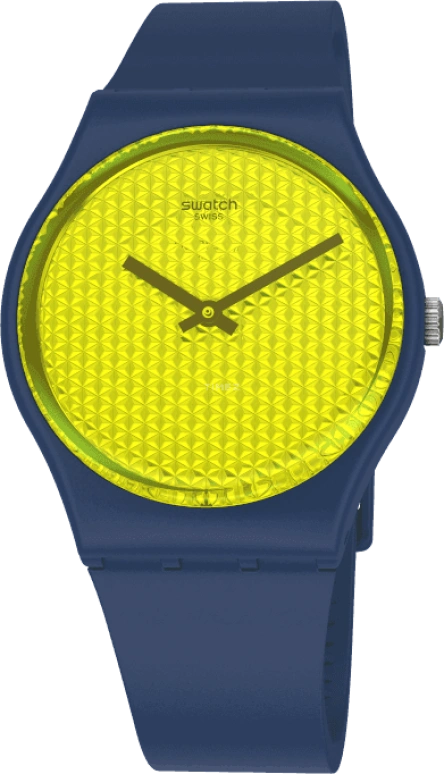 Swatch,Originals 34mm,34mm,Plastic,Yellow,GN266