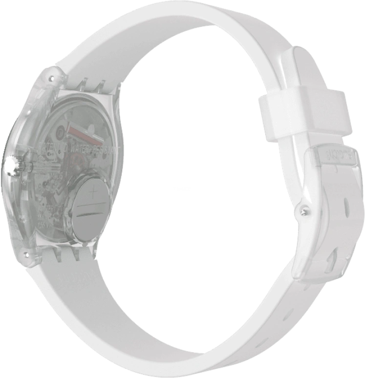 Swatch,Originals 34mm,34mm,Plastic,Pink,Green,Sapphire,Crystal Glass,GE714