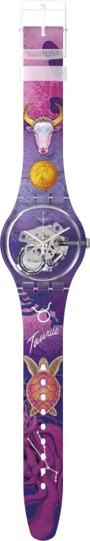 Swatch,Originals 41mm,41mm,Plastic,Transparent,Quartz,Sapphire,Crystal Glass,Round,SUOK137,SUOK137-042