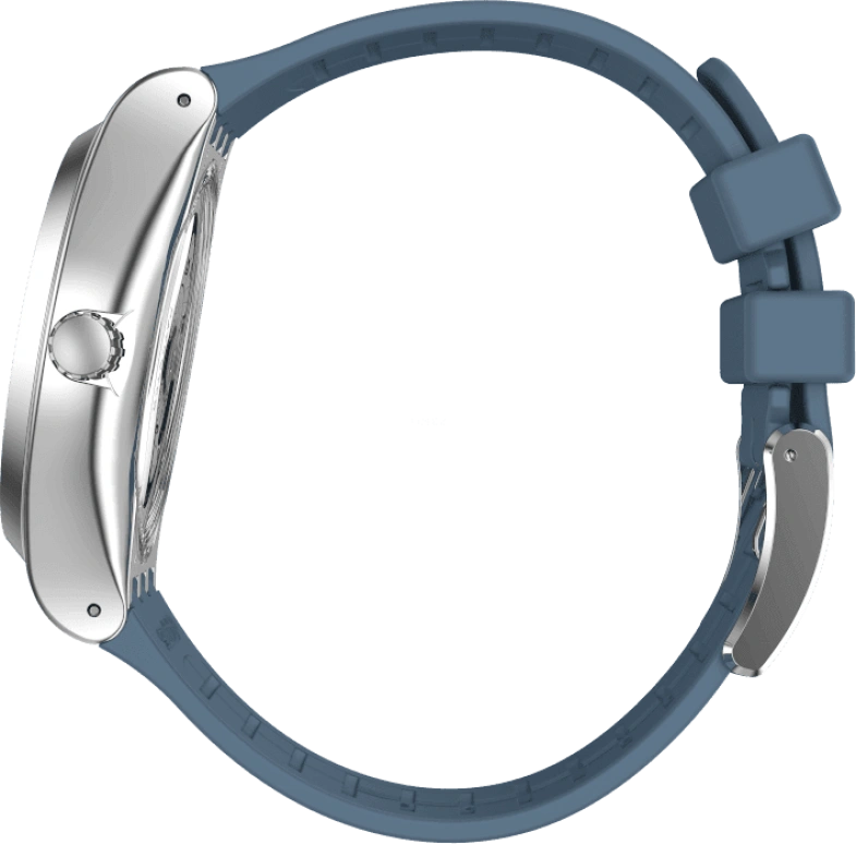 Swatch,IRONY 42mm,42mm,Stainless Steel,Blue,Open,YIS430