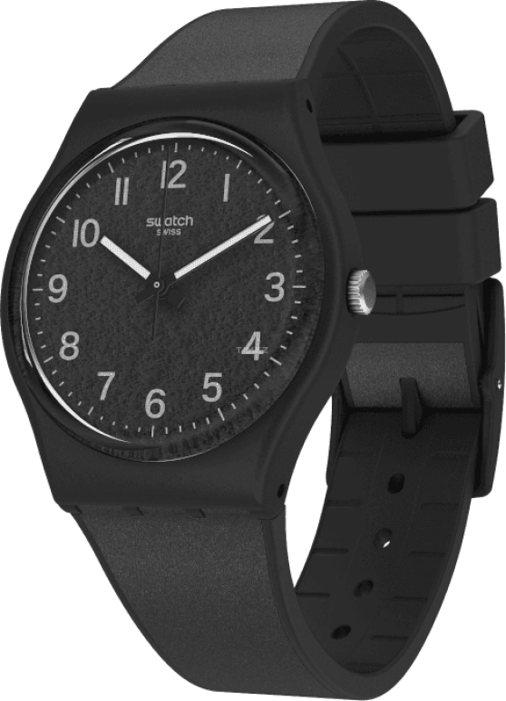 Swatch,Originals 34mm,34mm,Plastic,Black,GB326