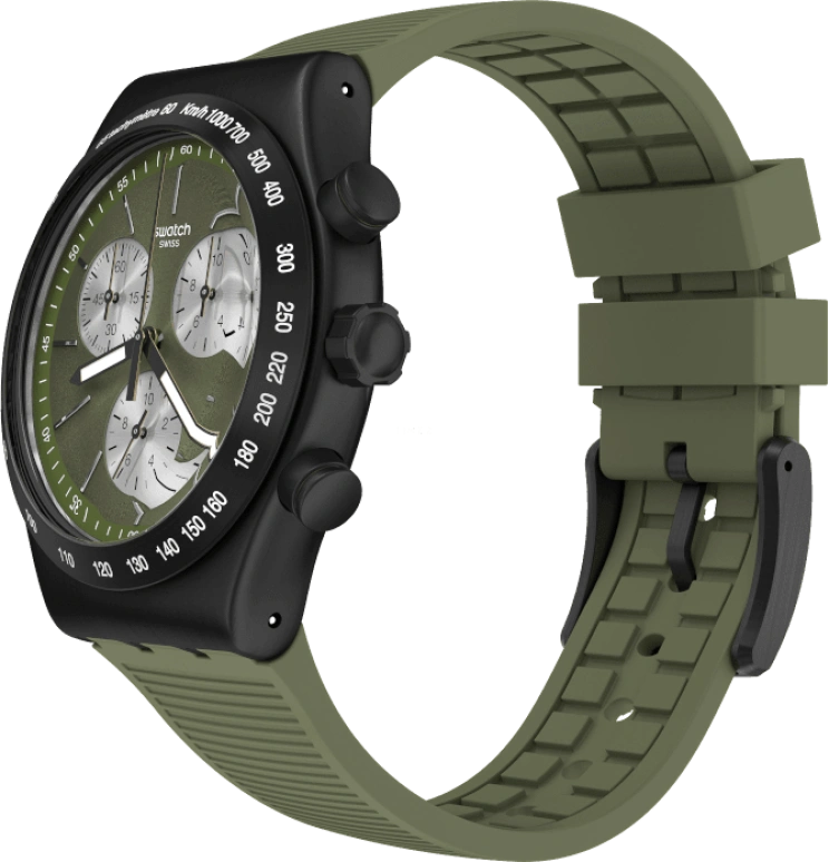 Swatch,IRONY 43x49mm,43x49mm,Green,YVB411