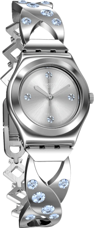Swatch,IRONY 25mm,25mm,Stainless Steel,Silver White,YSS332G