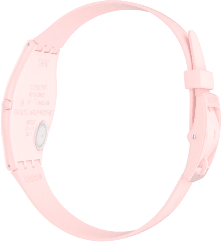 Swatch,SKIN 34mm,34mm,Ceramic,Pink,Closed,SS09P100