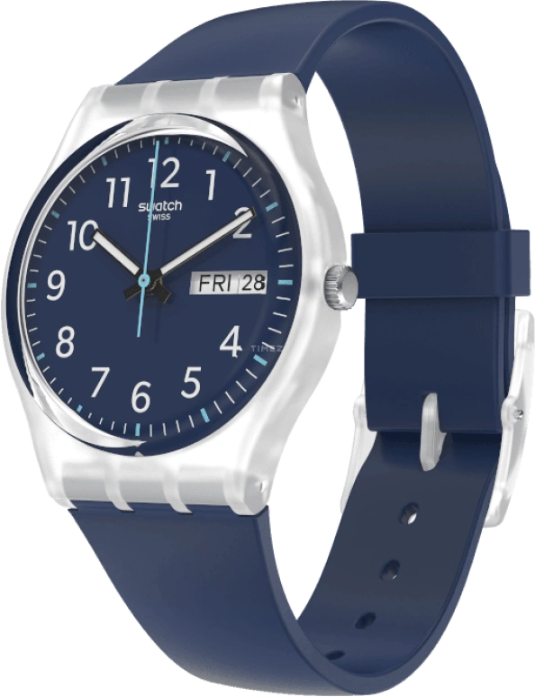 Swatch,Originals 34mm,34mm,Blue,Open,GE725