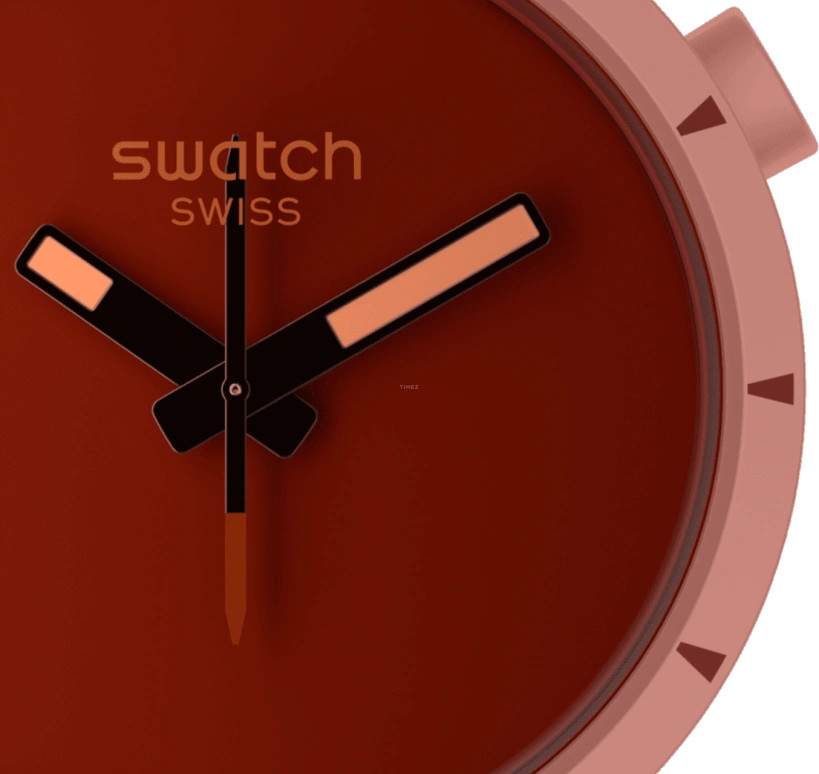Swatch,THE BOLD 47mm,47mm,Bioceramic,Ceramic,Red,Sapphire,Crystal Glass,SB03R100
