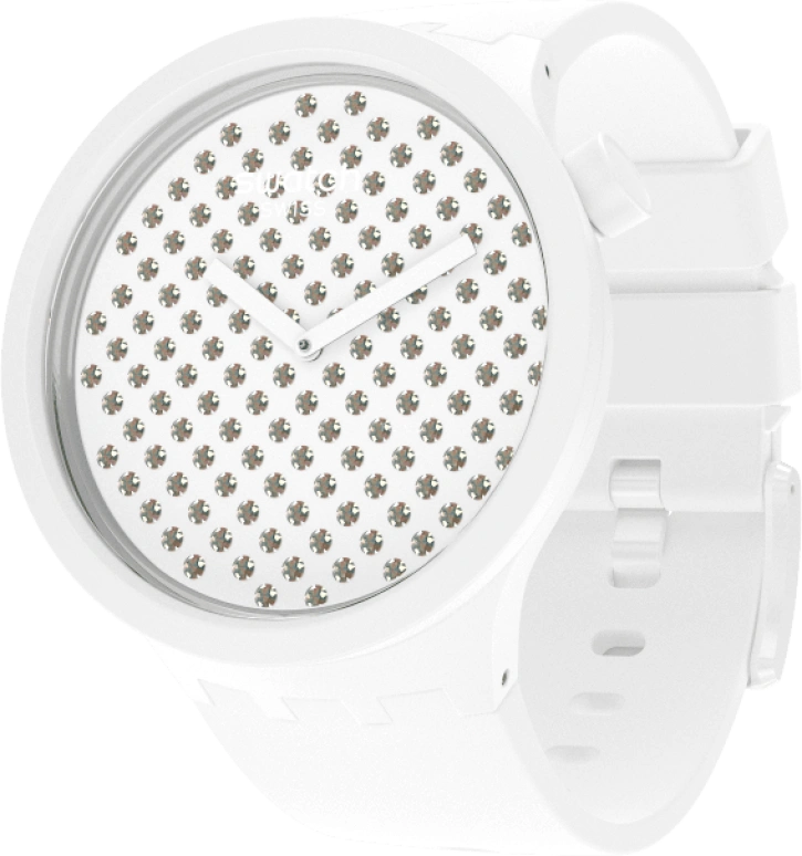 Swatch,THE BOLD 47mm,47mm,Plastic,White,SO27Z106