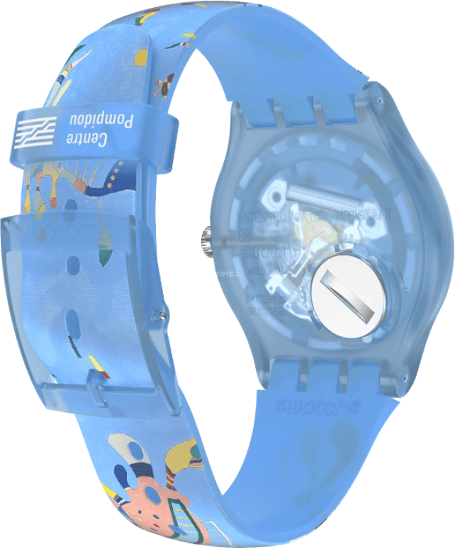 Swatch,Originals 41mm,41mm,Plastic,Blue,Quartz,Sapphire,Crystal Glass,Round,SUOZ342