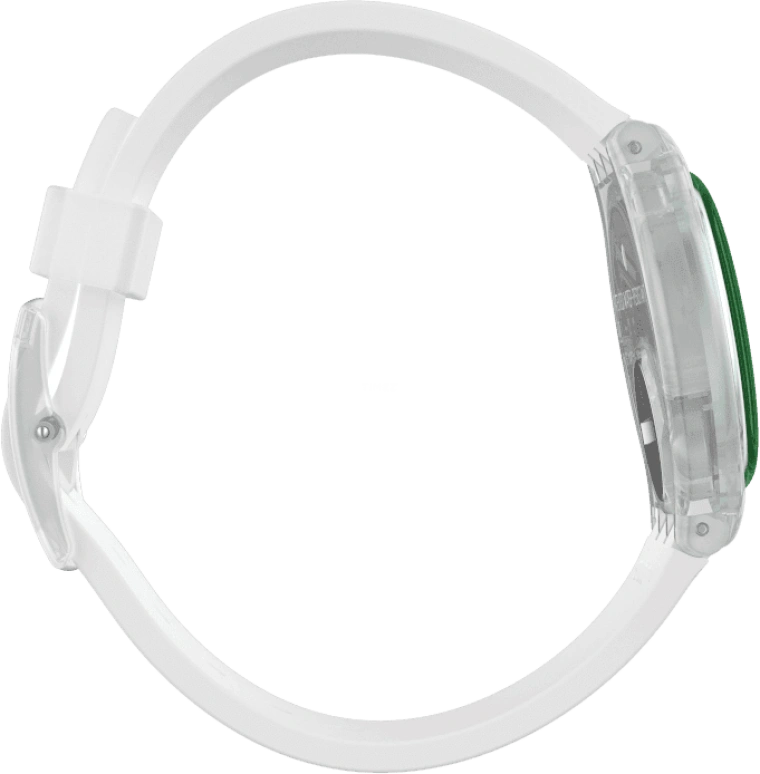 Swatch,Originals 34mm,34mm,Plastic,Pink,Green,Sapphire,Crystal Glass,GE714