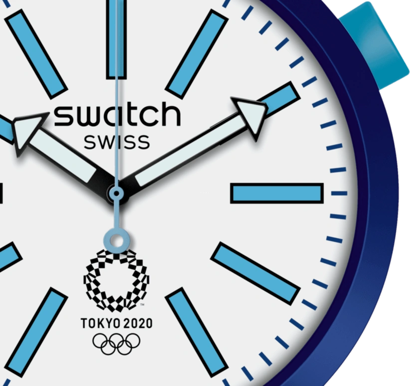 Swatch,Originals 47mm,47mm,Plastic,White,Quartz,Round,Blue,SO27Z100