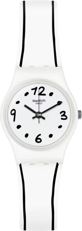 Swatch,Originals 25mm,25mm,Plastic,White,Quartz,Tonneau,LW162