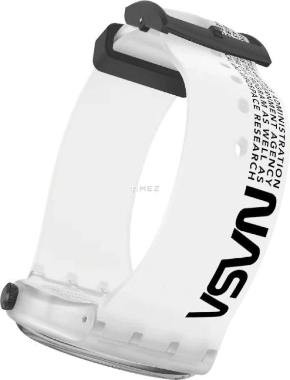 Swatch,Originals 41mm,41mm,Plastic,Grey,Quartz,Tonneau,White,SUOZ339