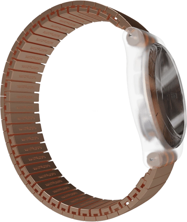 Swatch,Originals 41mm,41mm,Plastic,Gold,SUOK707